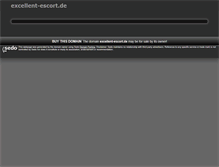 Tablet Screenshot of excellent-escort.de